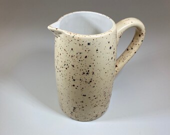Handmade Cream Jug, Creamer, Honey Speckled Glaze