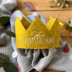 Birthday Crown Personalized | Birthday child with name | The eye-catcher for the children&#39;s birthday party