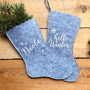 Santa Claus boots personalized | Nikolausstrumpf for filling and hanging for young and old