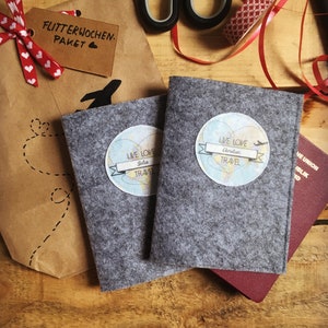 Reisepasshüllen-Set | Personalisiertes Hochzeitsgeschenk für die Flitterwochen