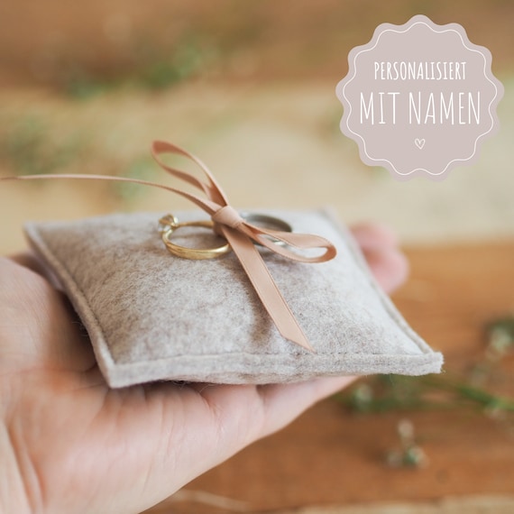 Ring Pillow Wedding Personalizable for a Very Special Day - Main Image