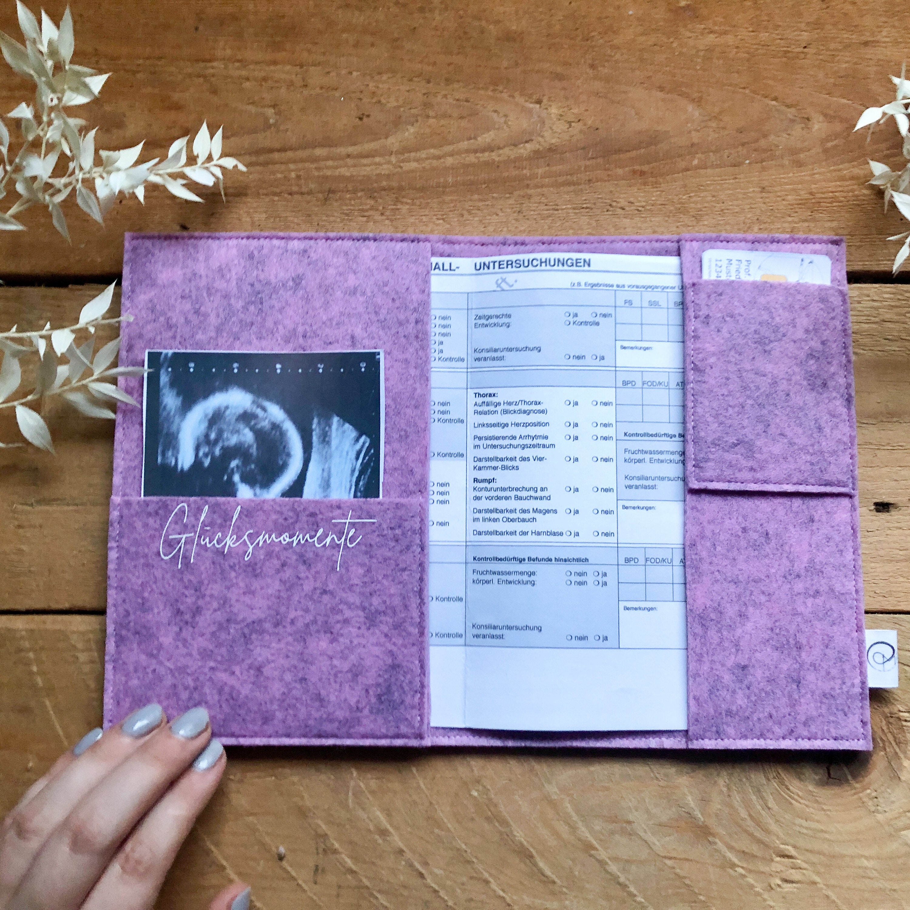 Felt Maternity Passport Cover Maternity Passport Envelope Gift for  Expectant Mothers 