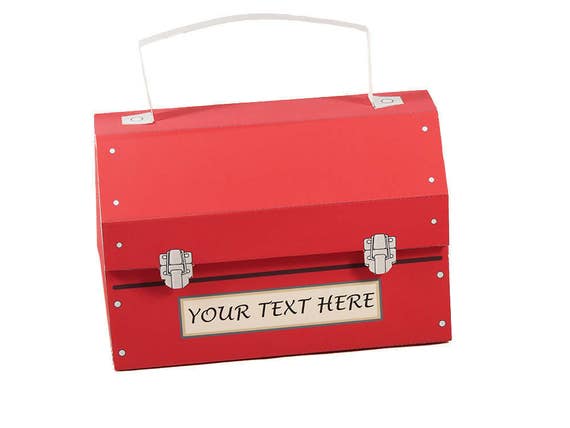 Tool Box Favor Box. Construction site themed party. Dad Gift Box. Construction themed Birthday party. Cupcake Gift box. Printable PDF. Il_570xn