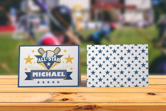 Baseball Theme Place Cards. Baseball Theme Party. Printable Place Cards. Custom Place Cards Il_570xn