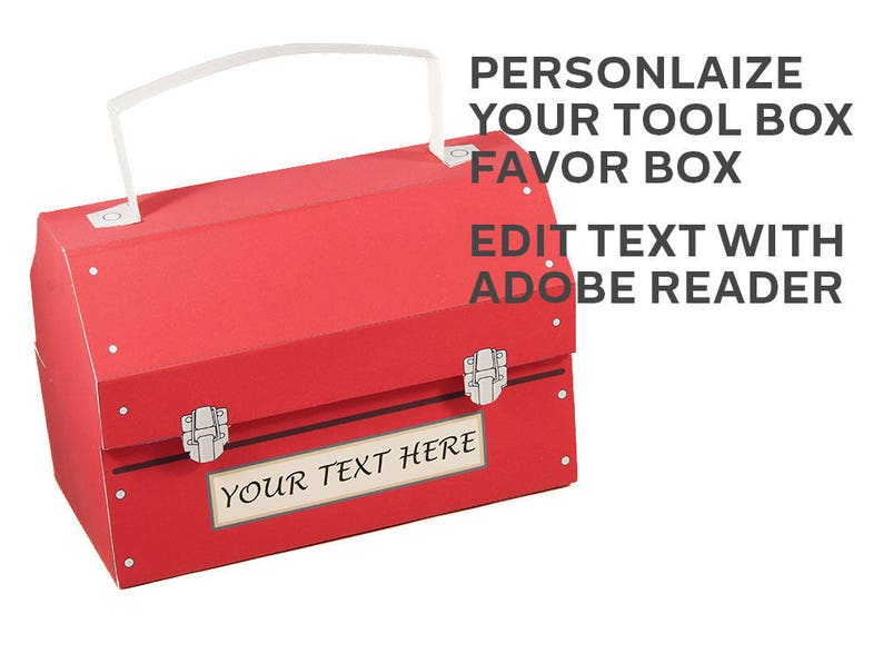 Tool Box Favor Box. Construction Site Themed Party. Dad Gift Etsy