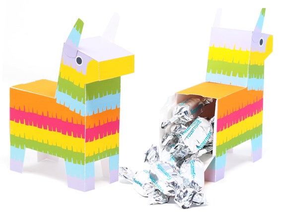 Fiesta party. Pinata favor box. Fiesta party decoration Il_570xn