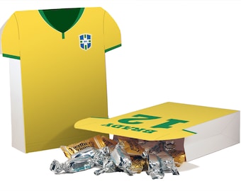 Soccer themed Favor bag. Soccer Jersey Favor bag. Soccer themed party favors. Printable Party Decorations. World fotboll theme