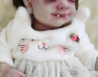 Baby vampling Ellawynn Vampire Baby Reborn Doll Gothic Horror Creepy Baby Doll