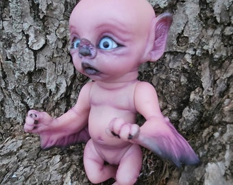 Baby Bat Batling Doll Pandora Batling Doll Creepy Gothic  Vampire Bat Doll