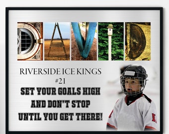 Ice Hockey Player Gift Ideas, Ice Hockey Award, Youth Hockey, Girls Hockey Quotes Personalized Ice Hockey Printable, Kids Ice Hockey Art