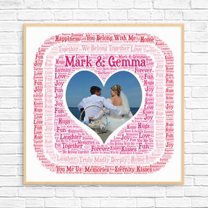 Personalized VALENTINE GIFT - Word Art - Art Print - Printable Art - Valentine Gift For Him - Valentine Gift For Her - Valentines Day Decor