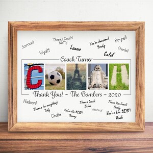 Personalized Gift For Soccer Coach, End of Year Sports Party Celebration Gift Guest Book Printable, Thank You Gift for Soccer Team to Sign