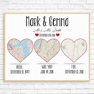 Cadeau de fiançailles carte, cadeau de fiançailles unique, carte de fiançailles, cadeau carte, rencontre avec mariage en direct, coeurs, cadeau d'anniversaire de mariage, personnalisé