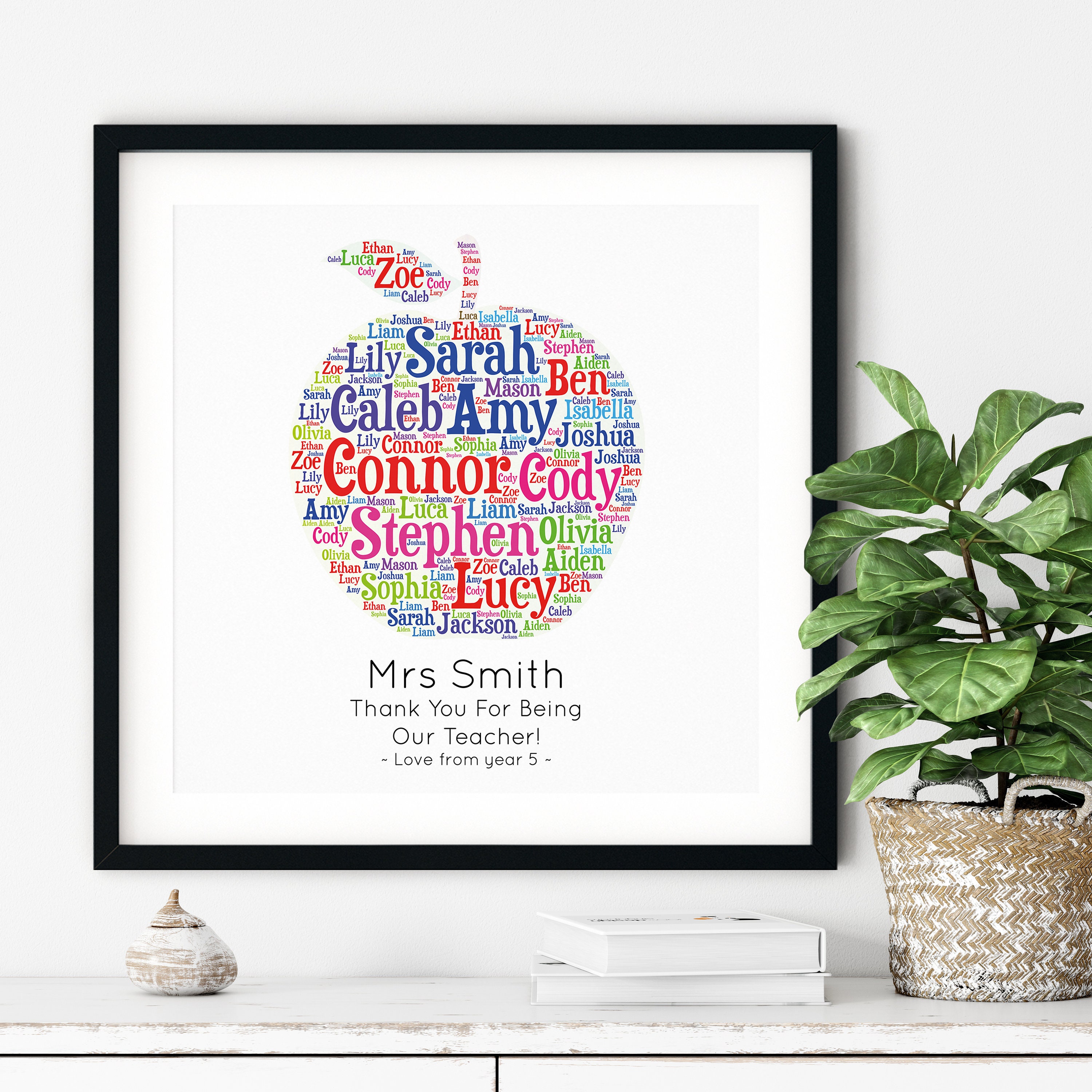Personalized TEACHER GIFT Printable Art Gift for Teacher - Etsy