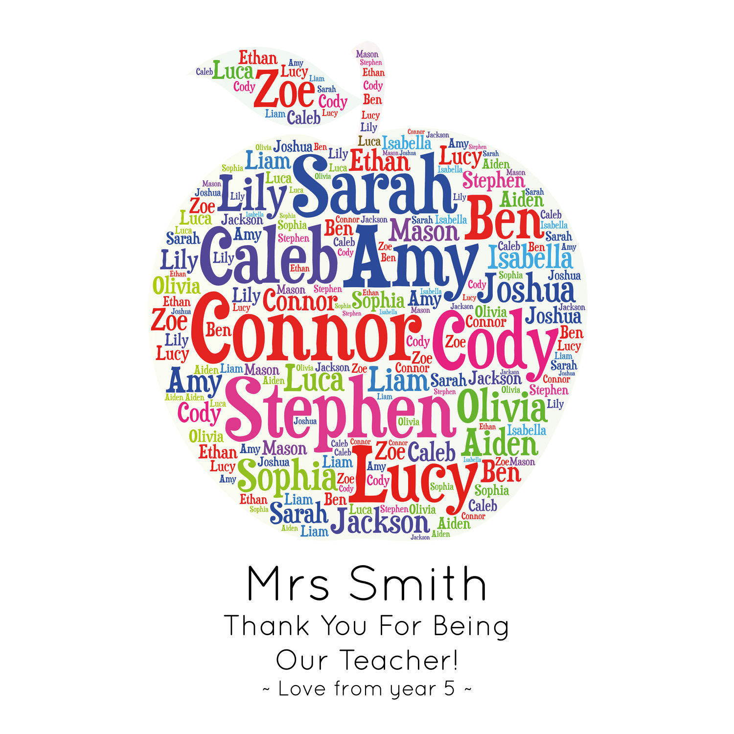 Personalized TEACHER GIFT Printable Art Gift for Teacher - Etsy