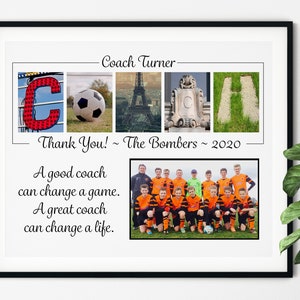 SOCCER COACH GIFT, Soccer Team Photo, Custom Soccer Gift, Soccer Team, Year End Soccer Gift Club Soccer Gift Personalized Soccer