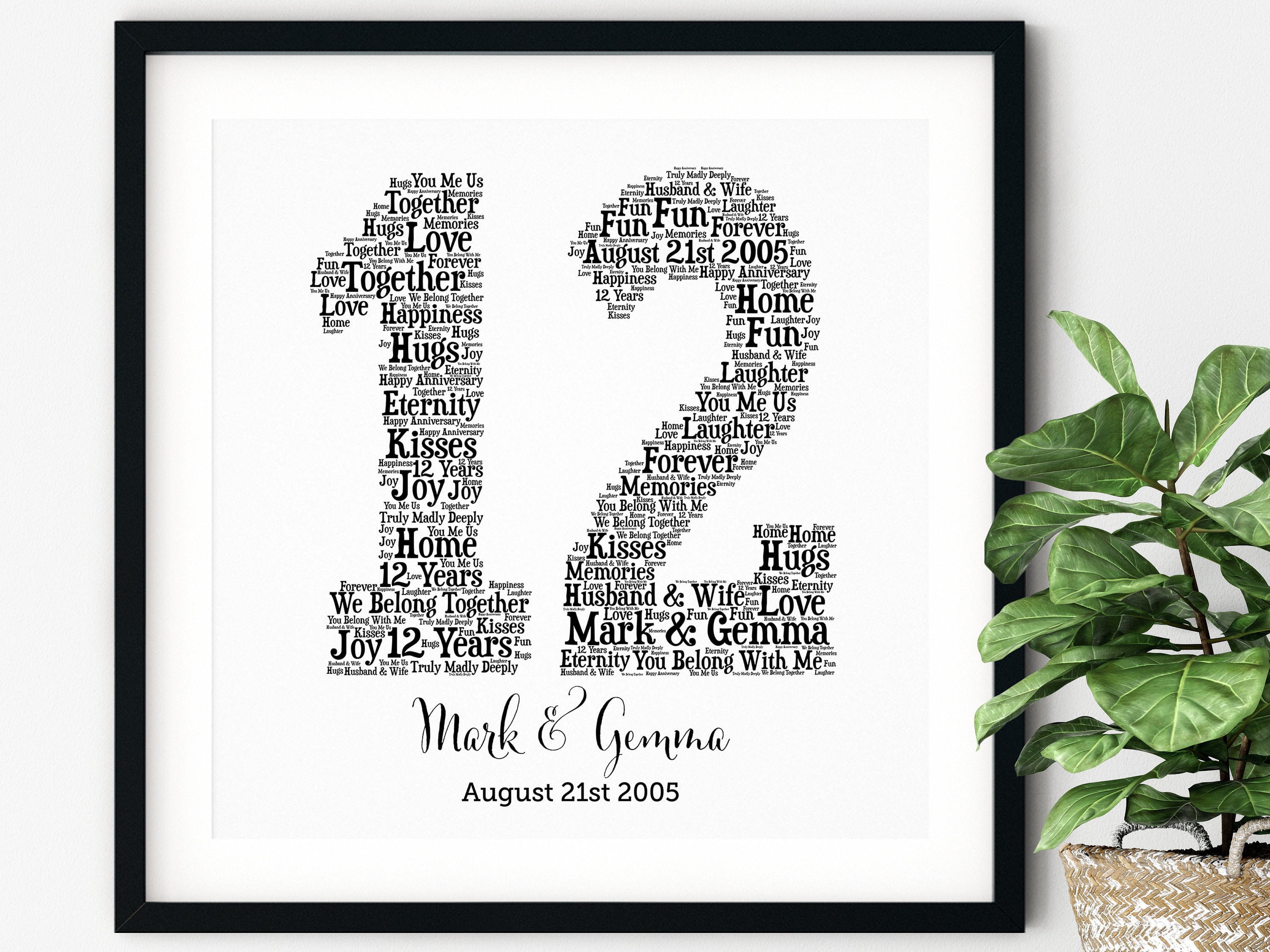 12th wedding anniversary gifts discount