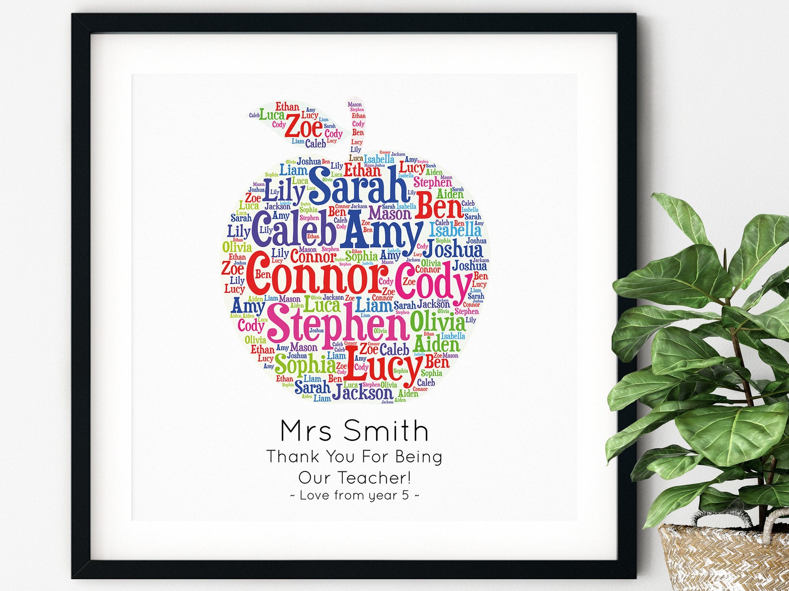 Personalized TEACHER GIFT Printable Art Gift for Teacher - Etsy