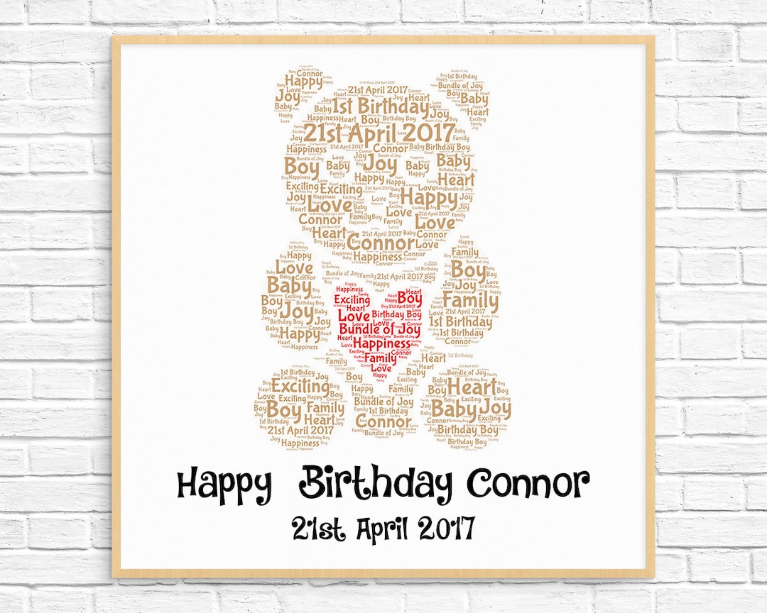 PERSONALIZED 1st Birthday Gift ~ Printable Art ~ First Birthday - 1st ...