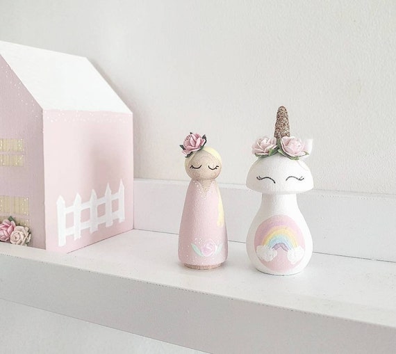 unicorn peg doll