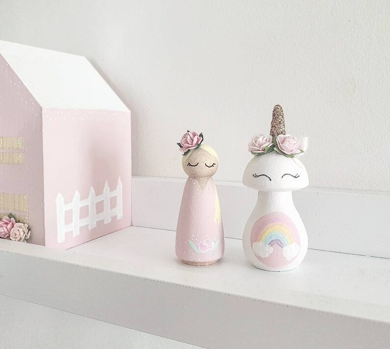 unicorn peg doll