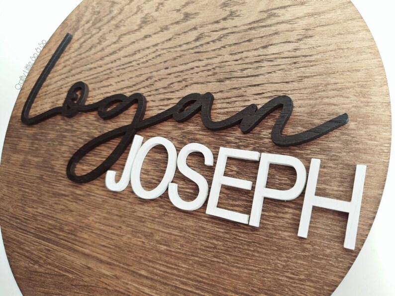 Personalised Name Sign Custom Wall Art Baby Name Plaque Etsy UK