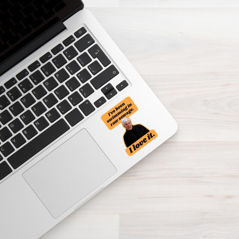 Naked Gun Frank Drebin Quote Sticker – Funny Movie Waterproof Vinyl