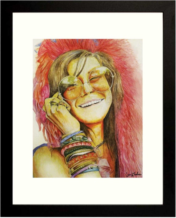 Janis Joplin Wall Art Print – Watercolor Music Legend
