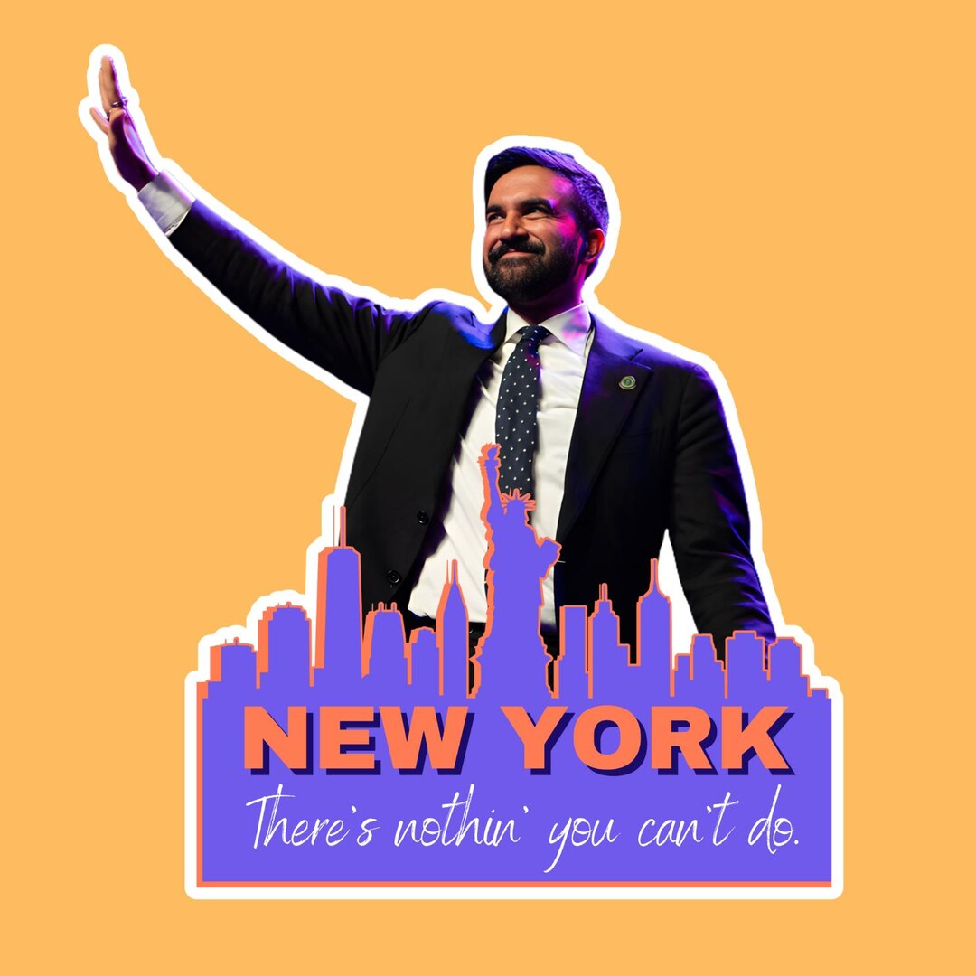 Mayor Zohran Mamdani Progressive Sticker – 3