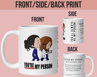 Tasse des meilleurs amis, cadeau du meilleur ami, tasse d’amitié, cadeau d’anniversaire, idées cadeaux de la Saint-Valentin, tasse à café Bestie, tasse You’re My Person