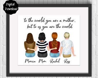 New Mum Customised Photo Mother/'s Day Wall Art Printable Design Mum Gift