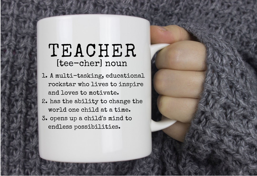 Teacher Appreciation Gift Teacher Gift Teacher Definition Etsy