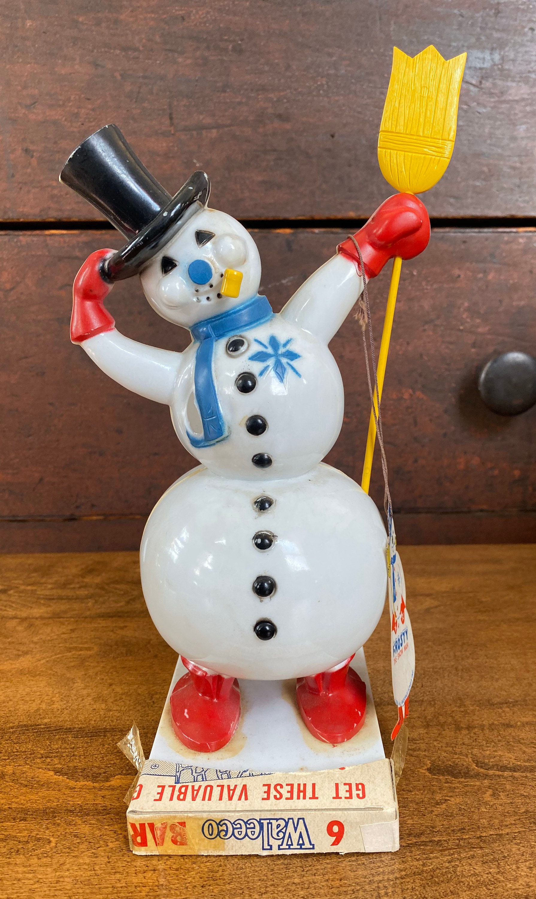 Vintage Plastic Snowman Light for sale Only 3 left at 65