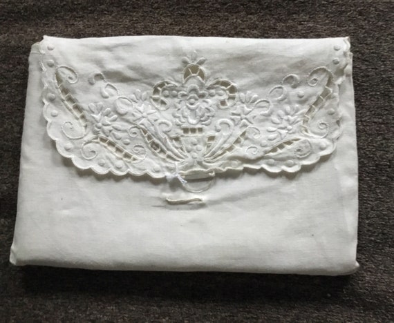 Vintage Linen Purse - image 1