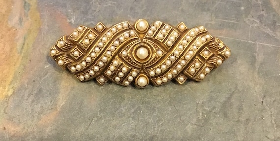 Beautiful Vintage Paquette Gold Tone Pin - image 1