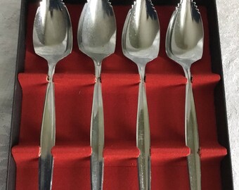 Set of 4 Citra Orange Fruit Spoons