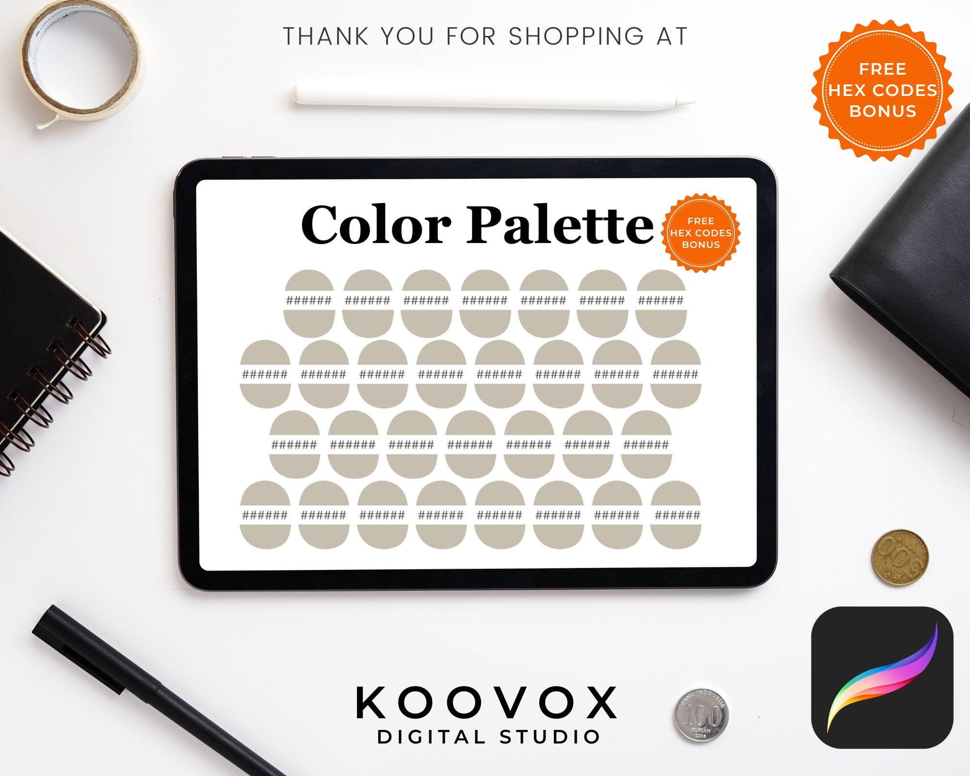 Sage Green Procreate Color Palette Procreate Color Swatches Etsy UK