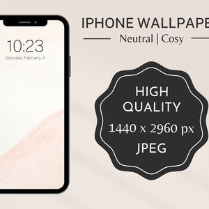Abstract iPhone Wallpaper Love Cute phone wallpaper Minimal Neutral phone background Modern aesthetic Home Screen Trendy Pink lock screen
