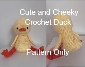 Cute and Cheeky Crochet Duck