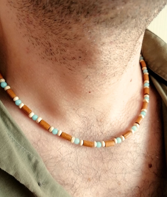 Wooden necklace for guys store