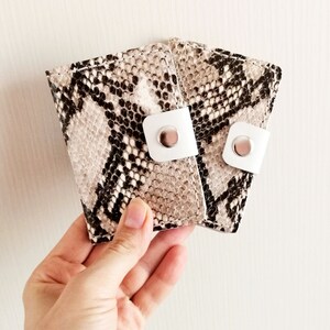 Schlangenleder Brieftasche, Leder Kartenhalter, Python Leder Geldbörse, Brieftasche, Kartenhalter Fall, Schlangenleder Leder Geschenk