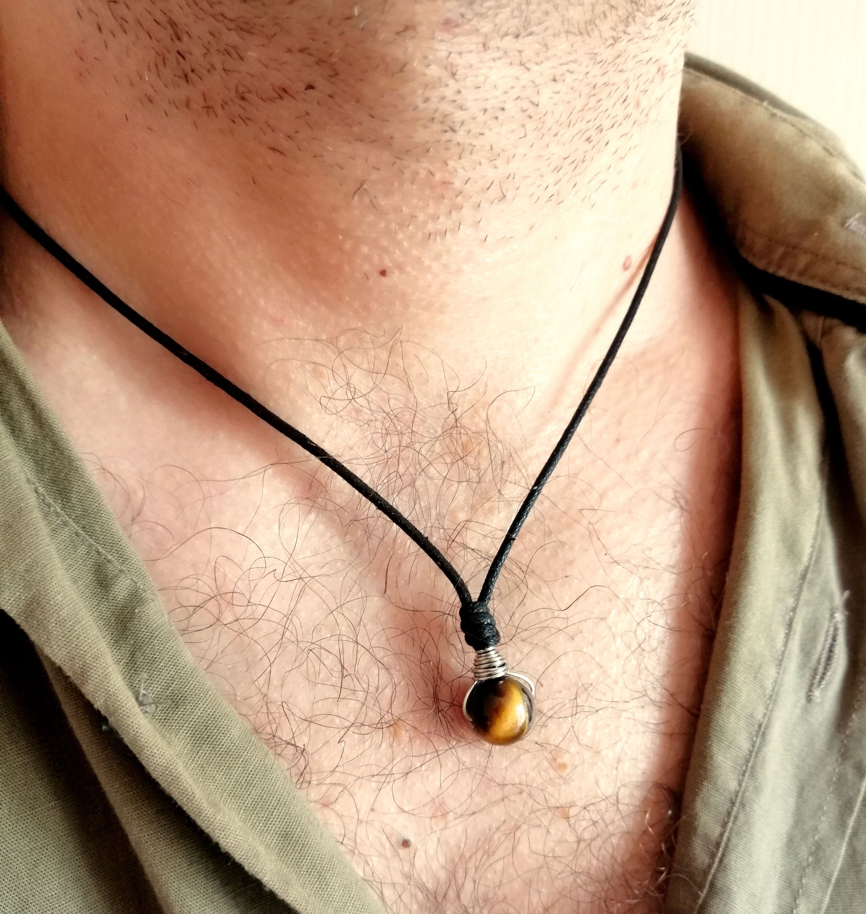 Swirly Tiger's Eye Necklace — Abbey Road Collection