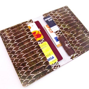Porta pasaporte cuero, estuche documentos, porta tarjetas viaje, piel de serpiente, regalo cuero