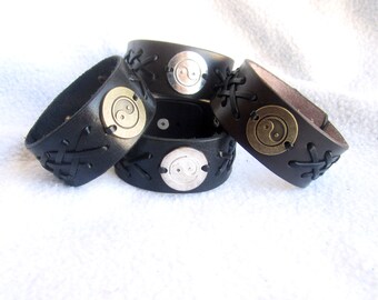 Pulseras cuero Yin Yang hombre - Alta Calidad - Envío Rápido