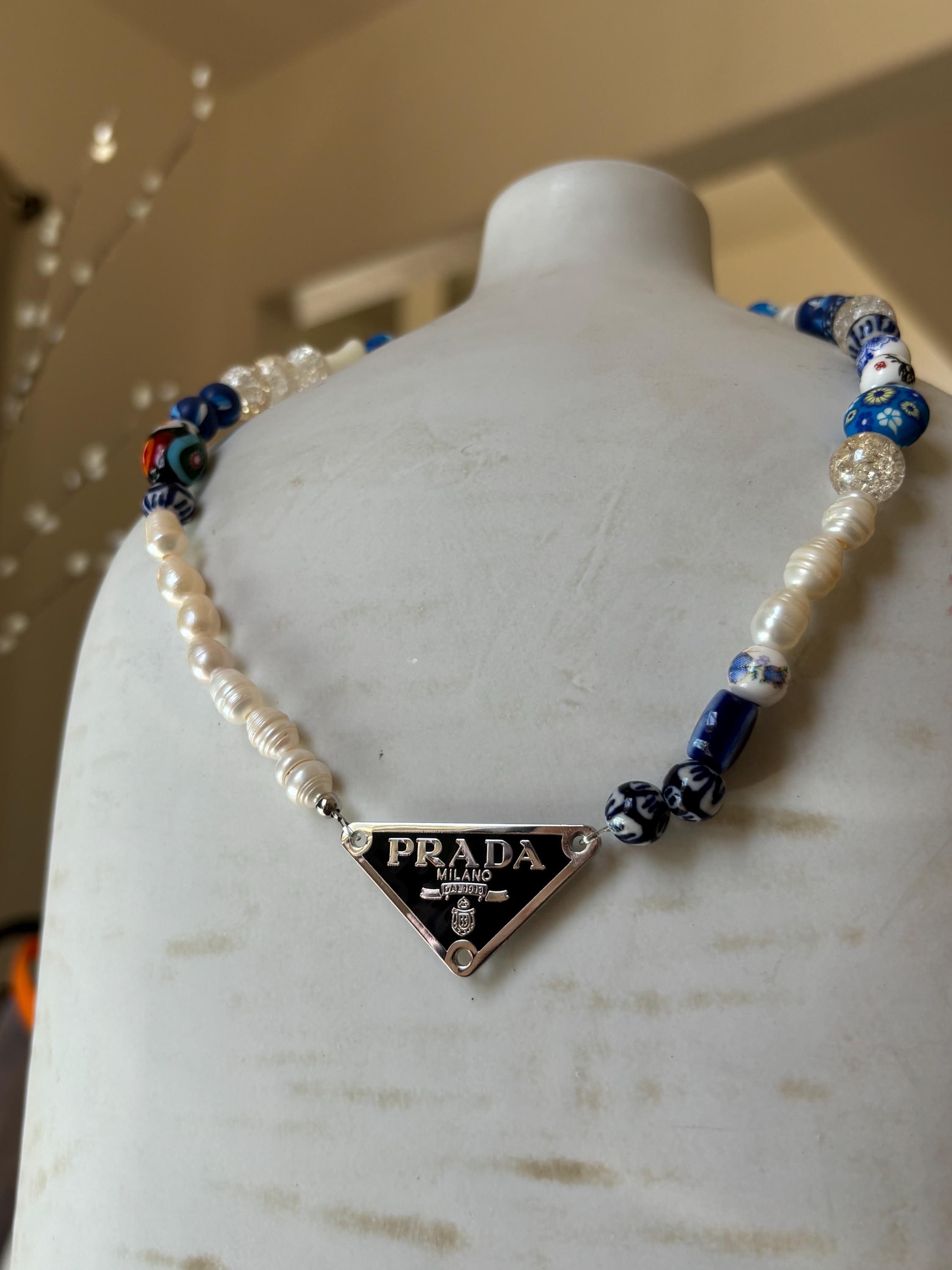 Prada Beaded Necklace - Etsy