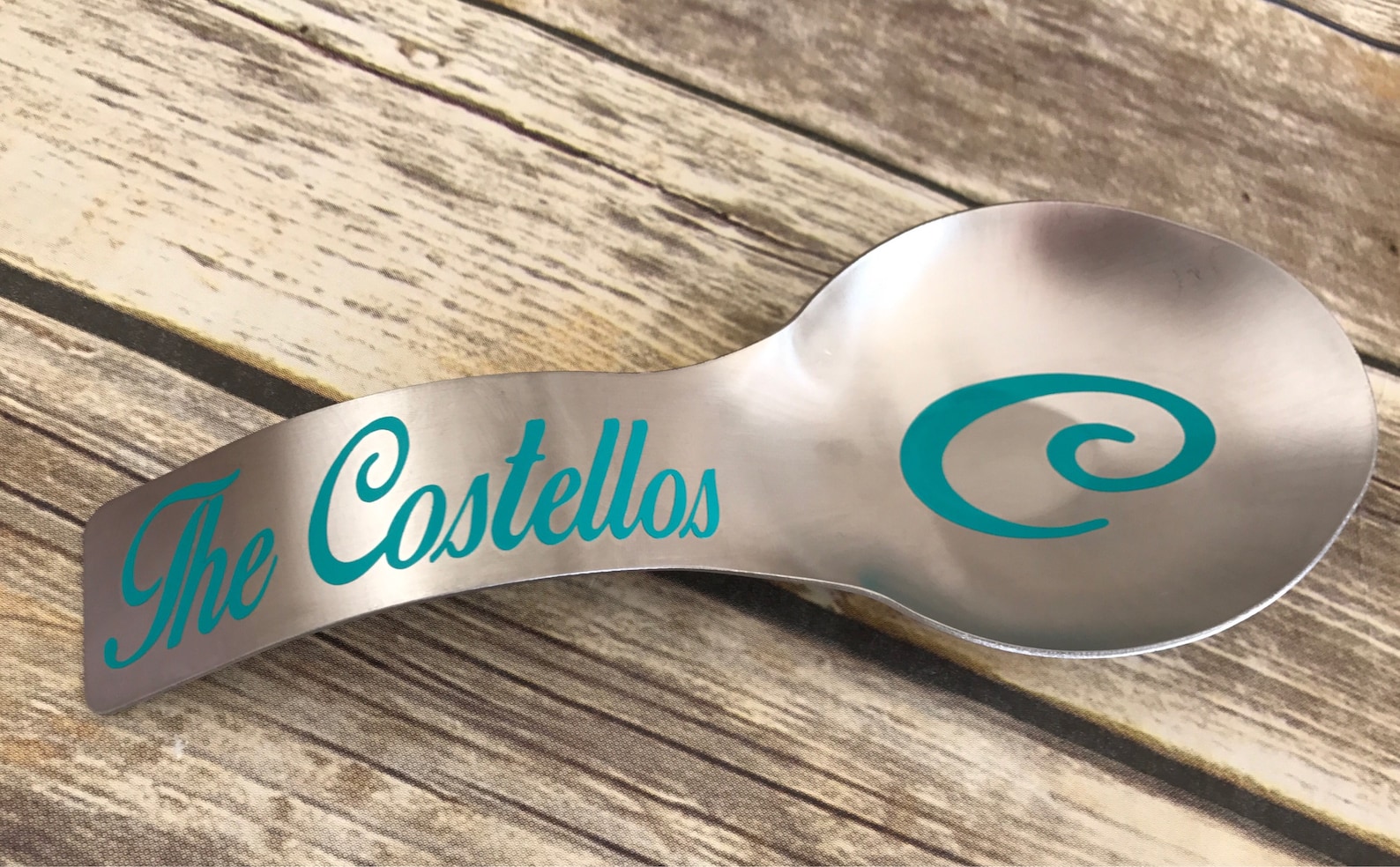 Stainless Steel Personalized Spoon Rest Wedding Gift Spoon Etsy