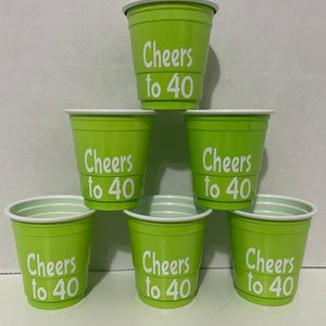 Lime Green Personalized Mini Shot Cup, Custom Plastic Shot Glass, Jello Shot Cup, Bachelorette Party, Bachelor Party, Girls Night Out