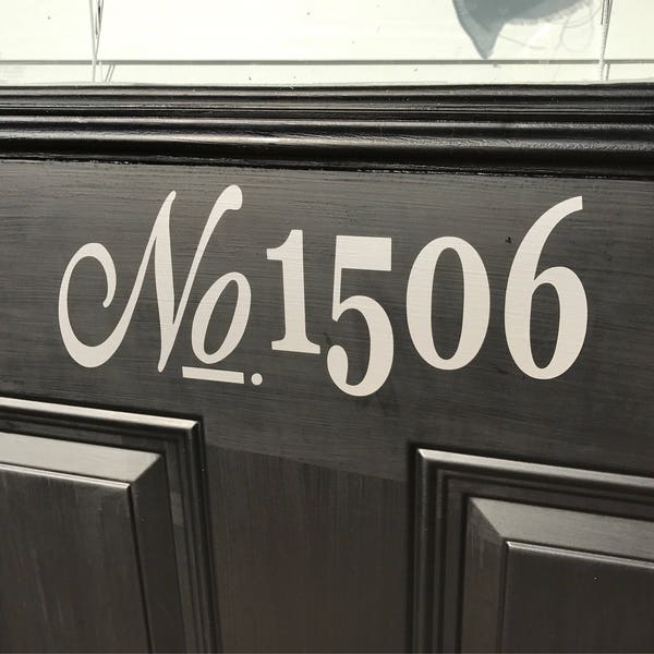 House Number Decal Etsy