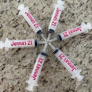 Personalized Jello Shot Syringes: Bachelorette Party Favors