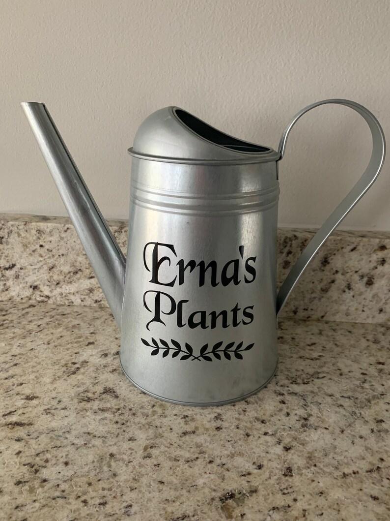 Personalized Watering Can Galvanized Steel Watering Can Etsy